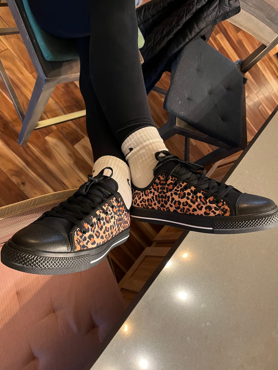 Customer photo review of Leopard Print Casual Shoes