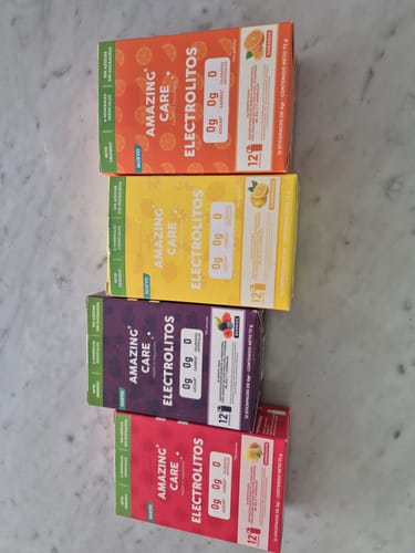 Customer photo review of Pack 4x Electrolitos Mix Sabores (48 sticks)