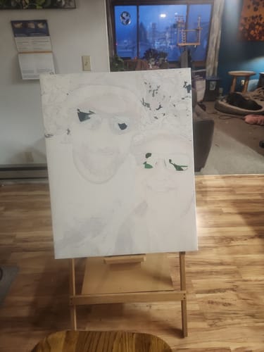 Customer photo review of Custom Paint By Numbers Kit