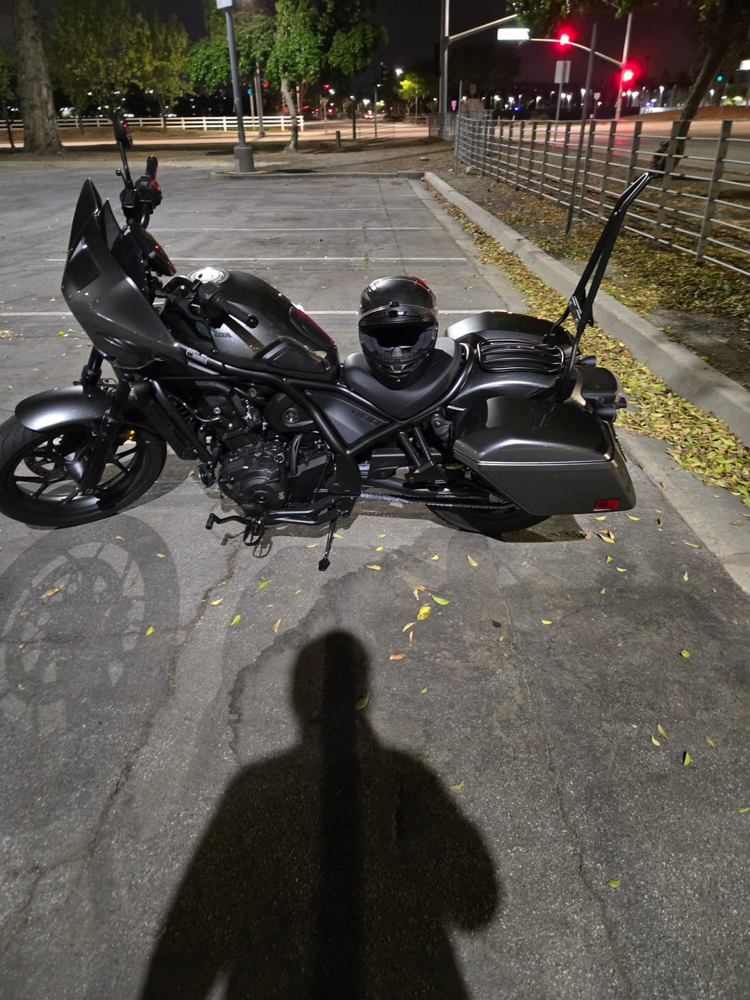 Customer photo review of Iron Born Blade 25" Sissy Bar with Foldable Luggage Rack for Honda Rebel 1100 CMX1100 Matte Black