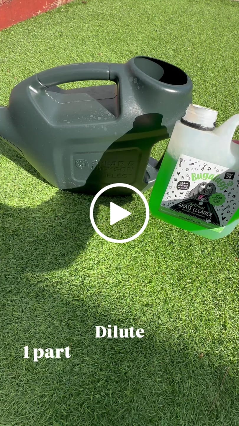 Customer video review of Artificial Grass Cleaner in Fresh Cut Grass Fragrance