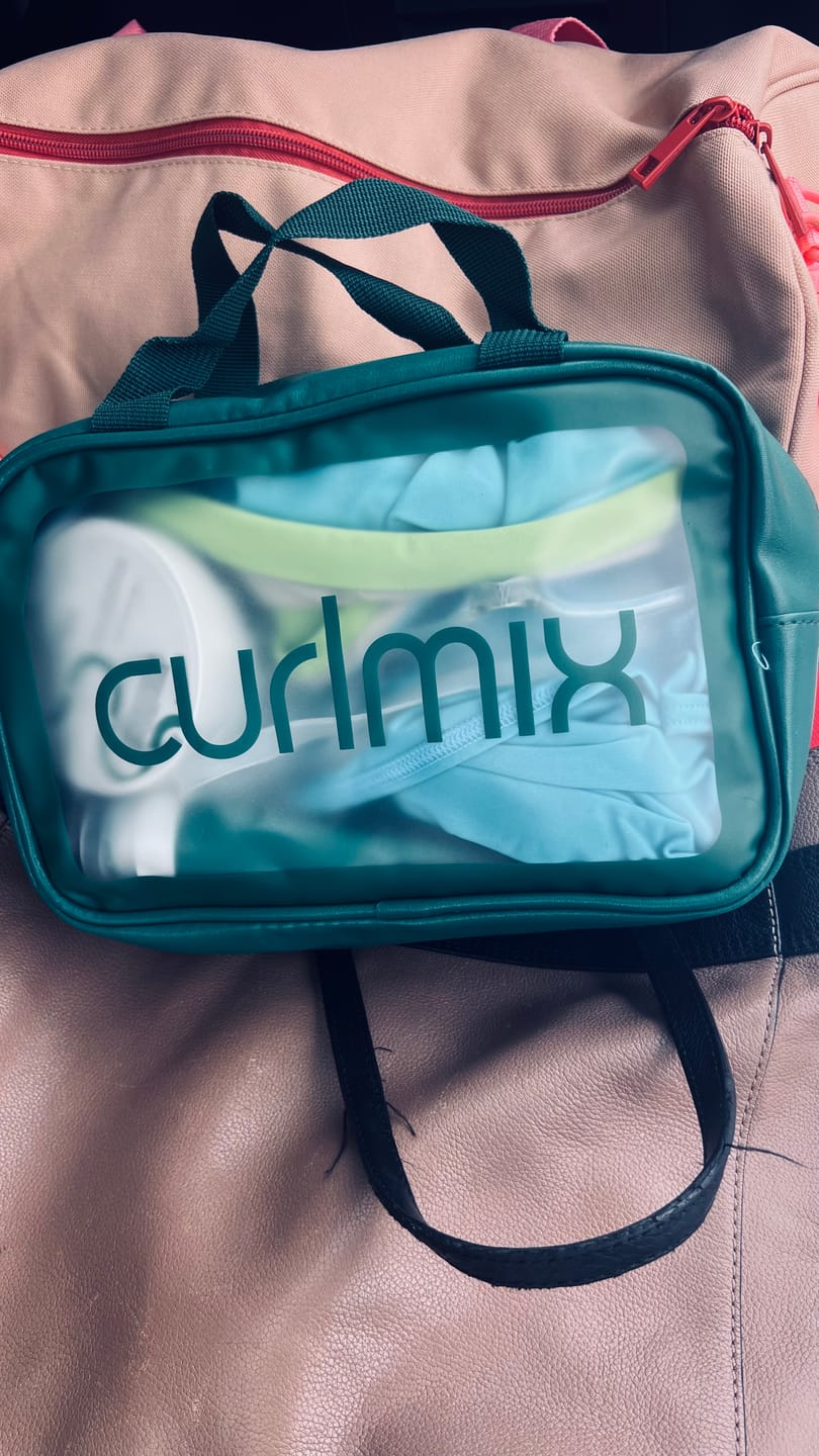 Customer photo review of CurlMix Heavy Duty Travel Bag for Curly Hair