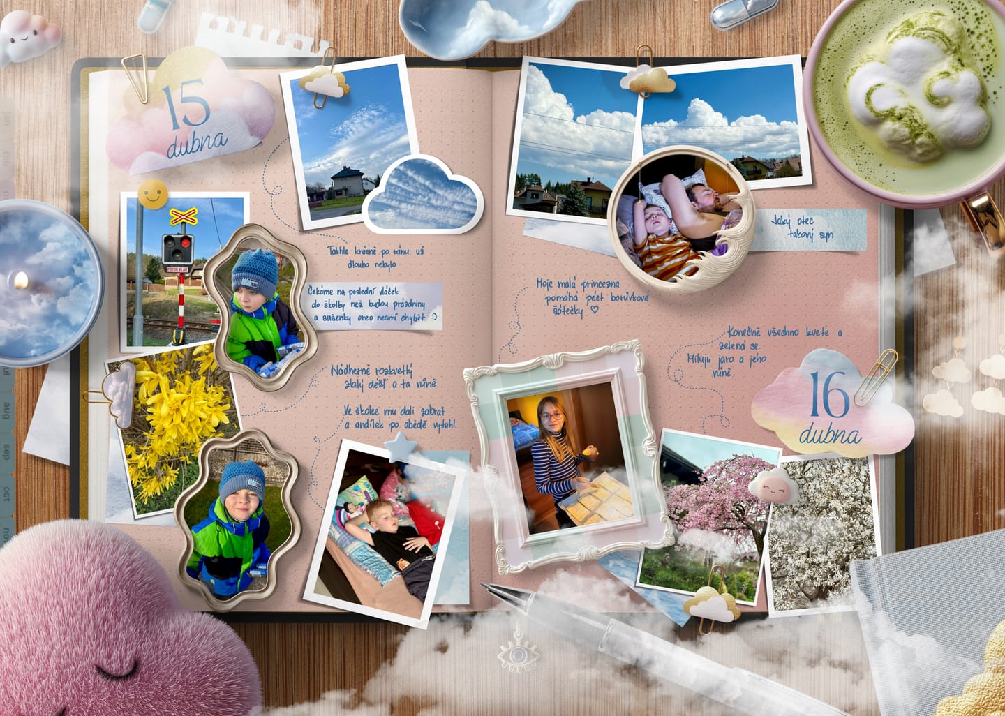 Customer photo review of Cloud-inspired Realistic Digital Stickers Kit