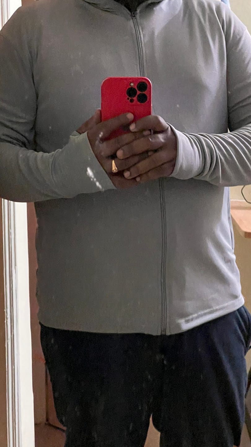 Customer photo review of Ash Grey - Sunblock Jacket