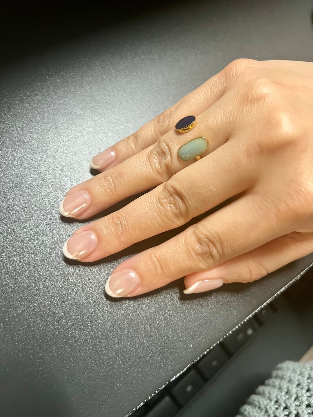 Customer photo review of Aquamarine Wrap Ring