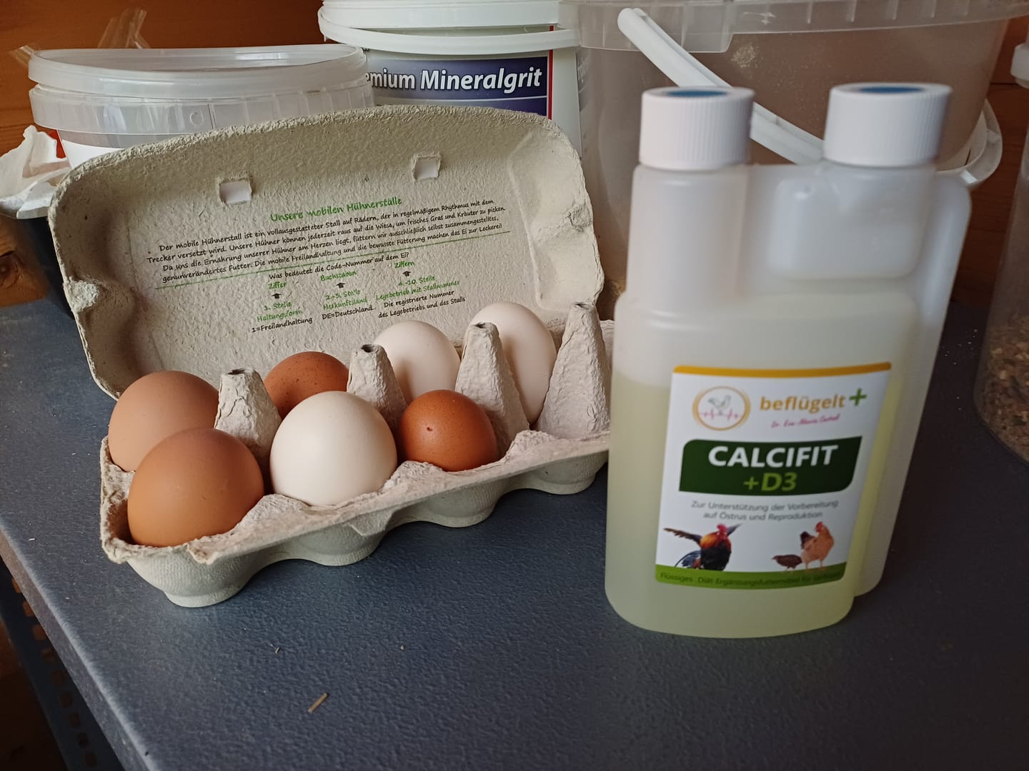 Customer photo review of Calcifit + D3  für stabile Eischalen und ausgeglichenes Wachstum