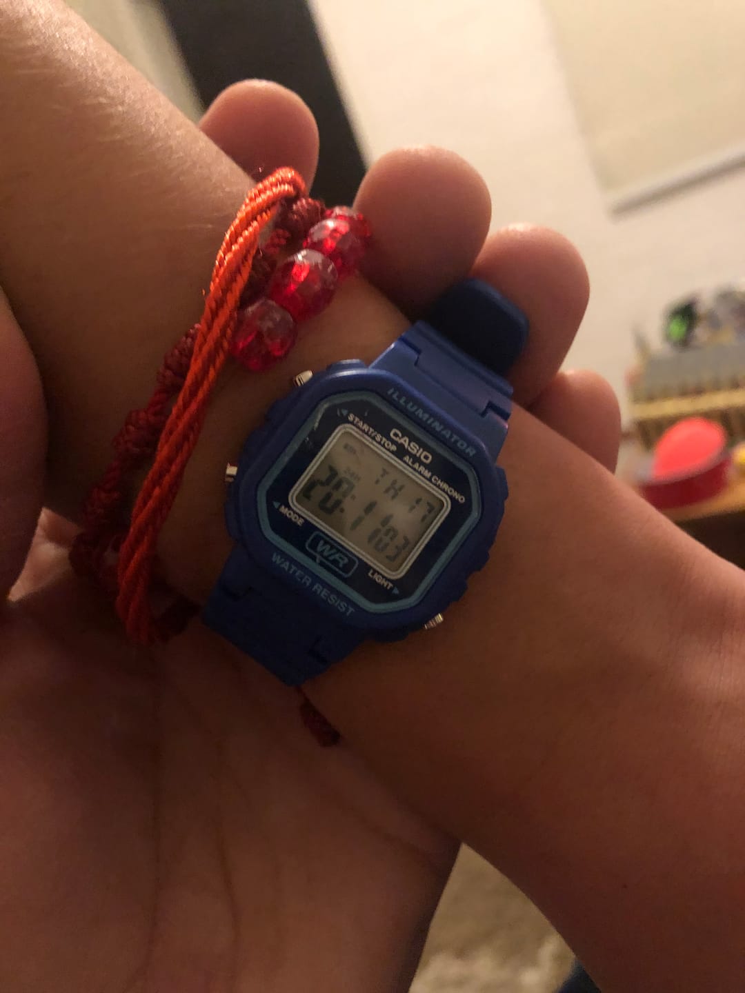 Customer photo review of Reloj Casio Vintage LA-20WH-2ADF Azul