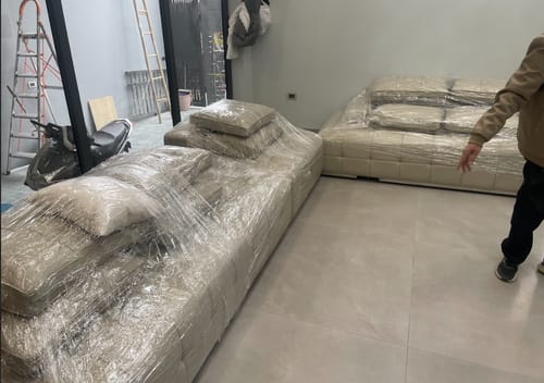 Customer photo review of Mẫu sofa chữ L da phong cách Ý HEAVEN