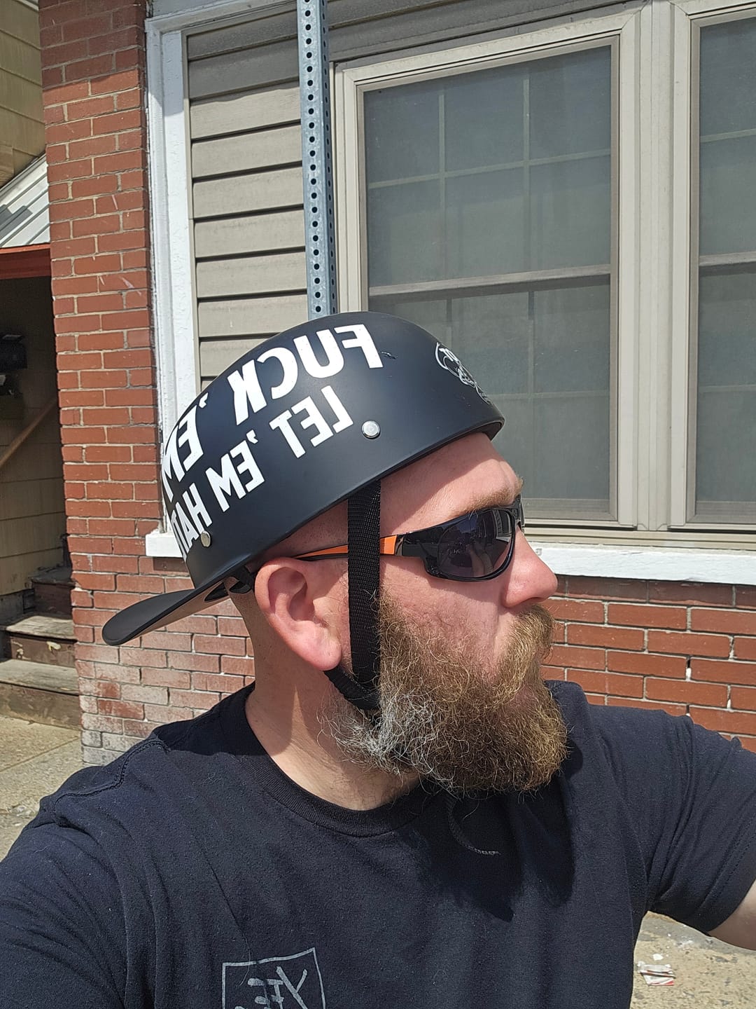 Customer photo review of Baseball Cap STYLE  DOT Motorcycle Helmet