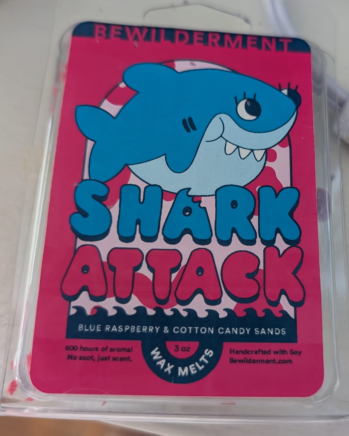 Customer photo review of Shark Attack Wax Melts