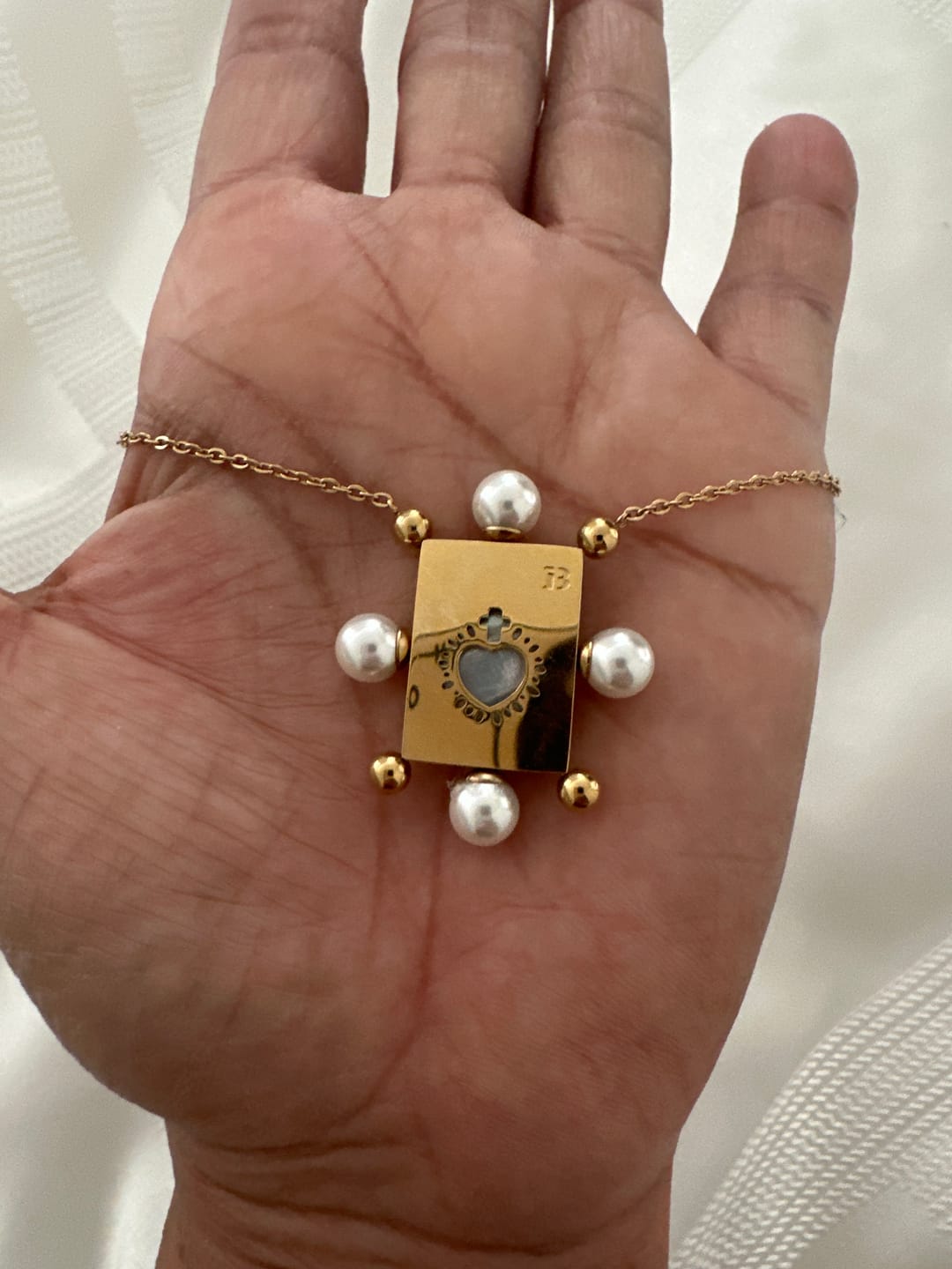 Customer photo review of ONE double sided scapular -CHAIN-