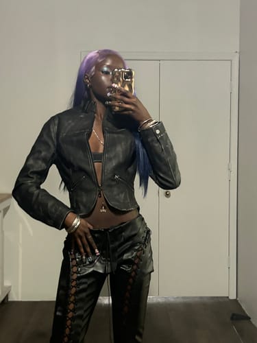 Nyatut B. review of THE VILLAIN MOTO (BLACK LEATHER) image 1 out of 1