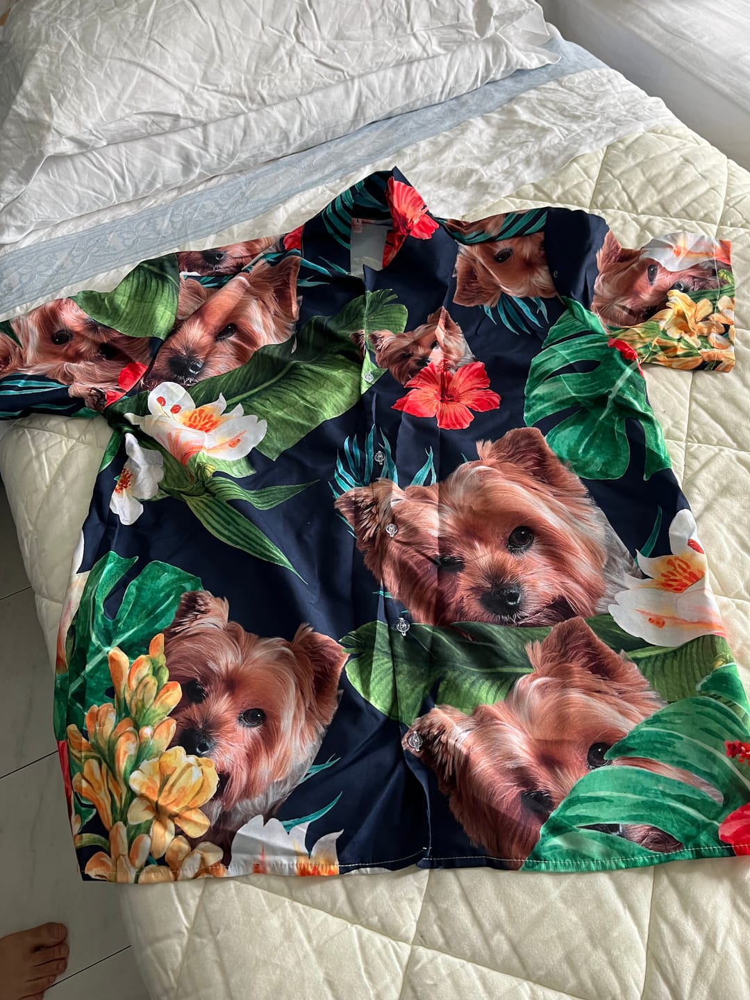 Customer photo review of Dein Foto - Individuelles Hawaiihemd