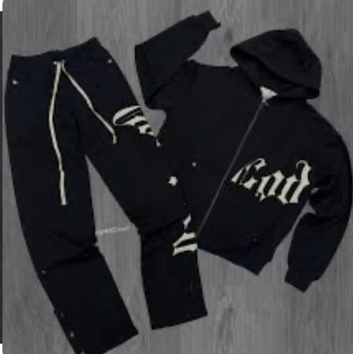 Customer photo review of Godspeed OG Logo Sweatsuit V2 Black/Cream