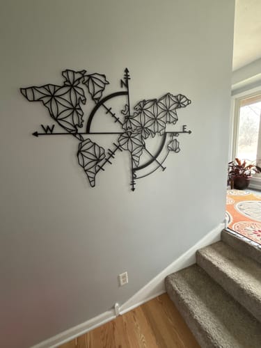 Customer photo review of House Address Sign - Metal Wall Art