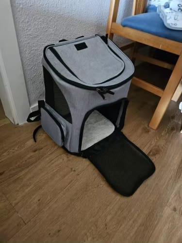 Customer photo review of Katzenrucksack – PurrPack