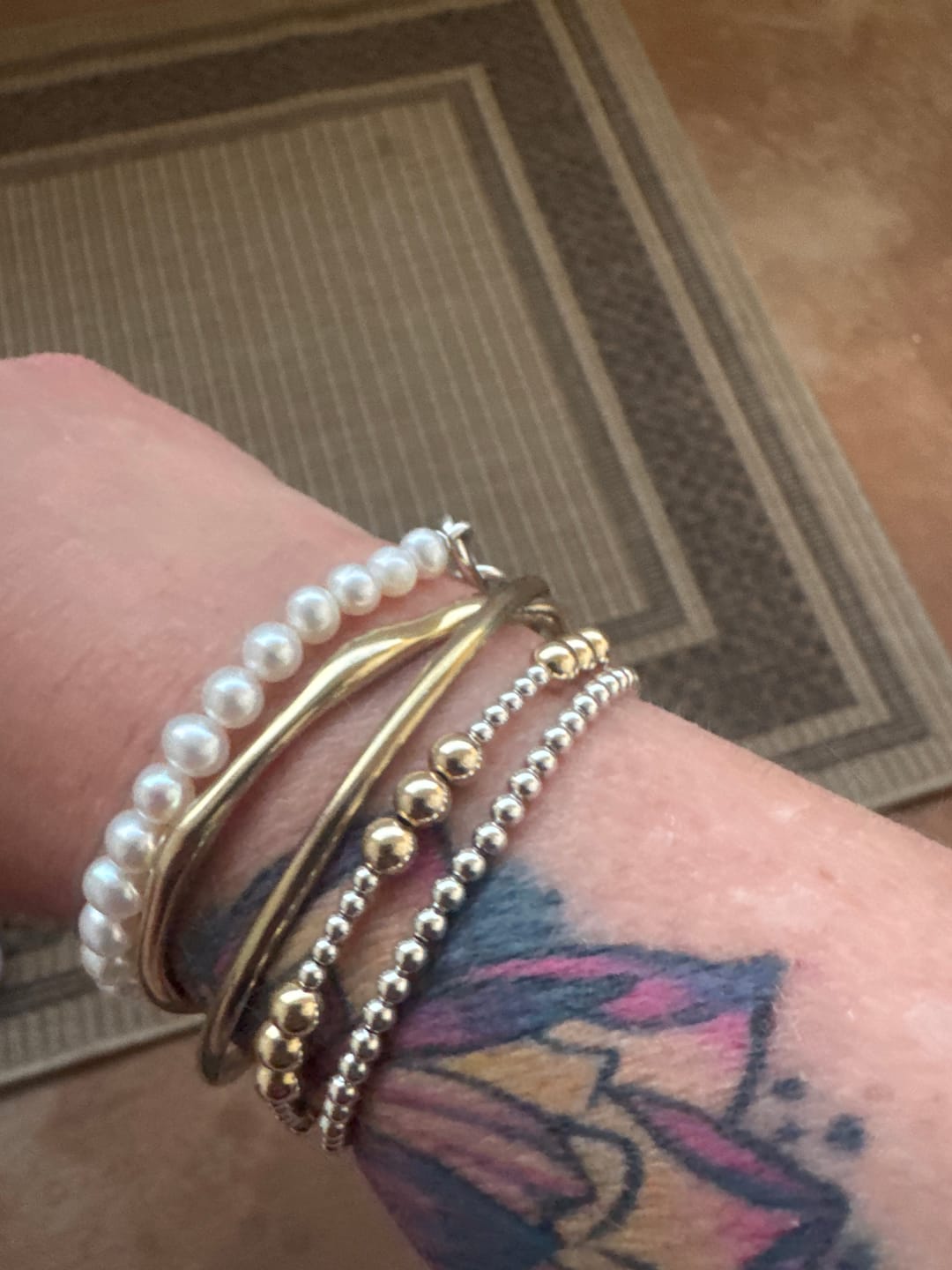 Customer photo review of Bamboo Bangle
