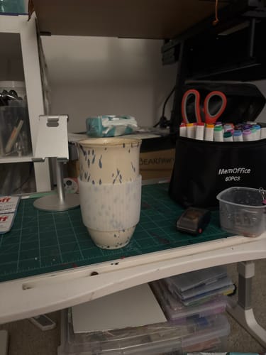Customer photo review of Orchid Cup 16oz (Includes Lid & Band)