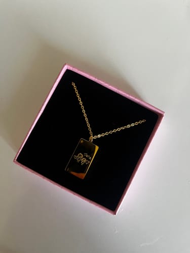 Customer photo review of Zeichnung | Plainkette + Gravur