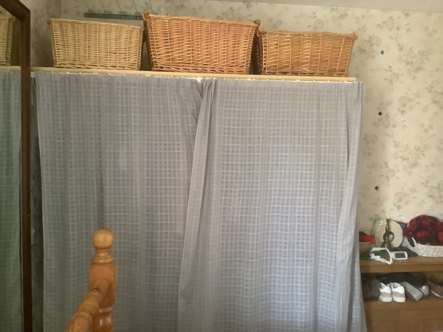 Customer photo review of Grey Checkered Muslin Fabric