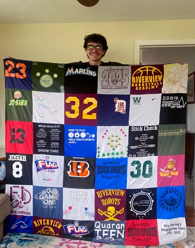 Customer photo review of Project Repat T-Shirt Quilt