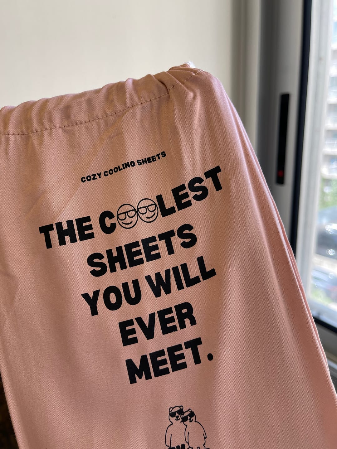 Customer photo review of Cozy Cooling Sheets