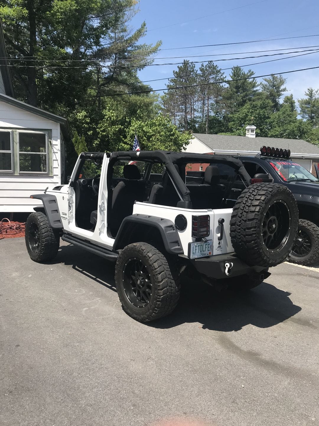 Customer photo review of Black Gas Fuel Tank Cover for 07-18 Jeep Wrangler JK / JKU