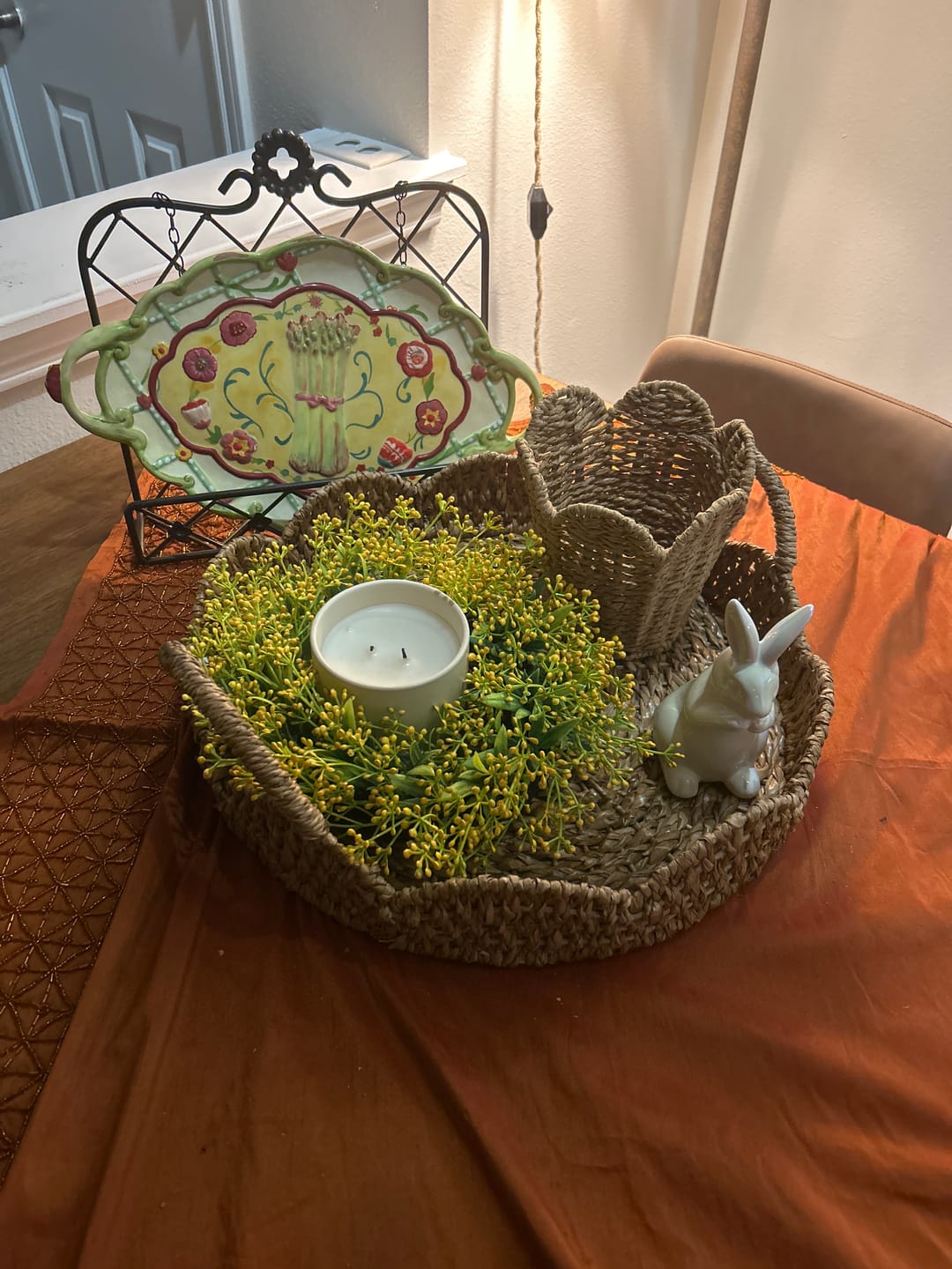 Customer photo review of Braided Seagrass Tray