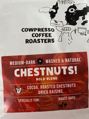 Customer photo review of ChestNuts! Bold Blend (Roaster's Special)