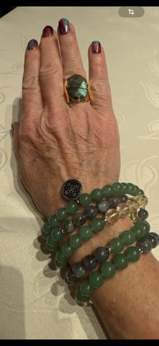 Customer photo review of Bagues Yuka (5 pierres au choix)