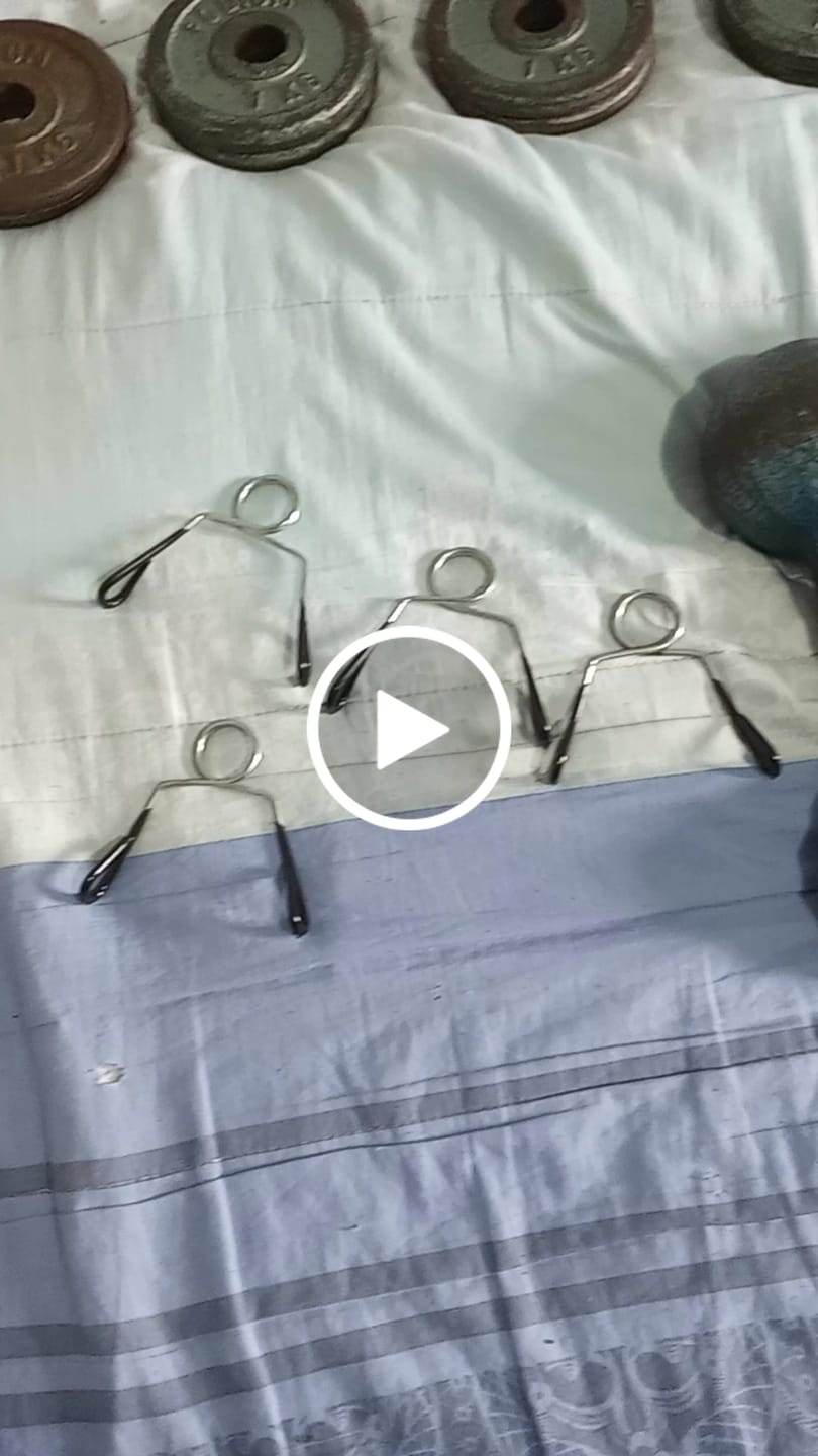 Customer video review of Par de Presilhas 28mm com Cabo Emborrachado para Barras e Halteres