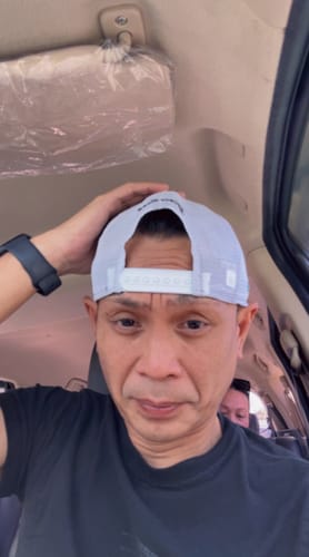 Customer photo review of 9FORTY A-Frame Trucker New York Yankees Color Era 2-Tone Black Snapback