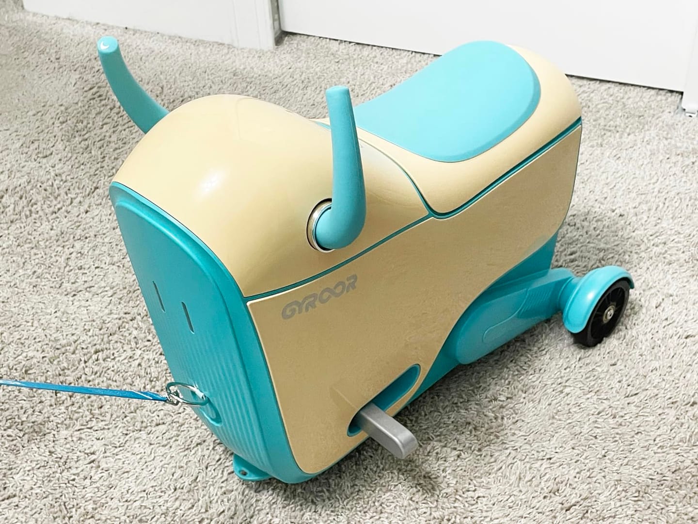 Customer photo review of GYROOR GNU Ride-On Car with 14L Storage for Kids Aged 4-9 Years