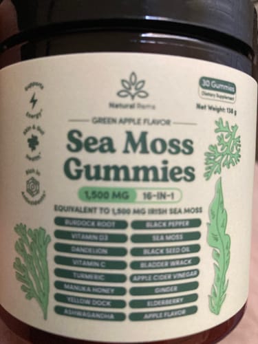 Customer photo review of Sea Moss 16-In-1 Gummies