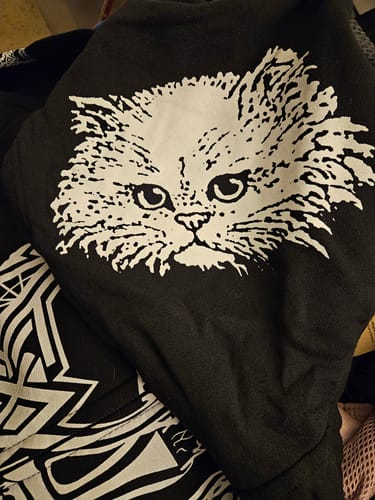 Customer photo review of Death - Kittens - Deluxe Zipper Hoodie