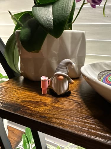 Customer photo review of Everyday Little Glass Gnomes, Lilac