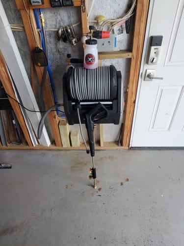 Customer photo review of Grandfalls Retractable Pressure Washer Plus
