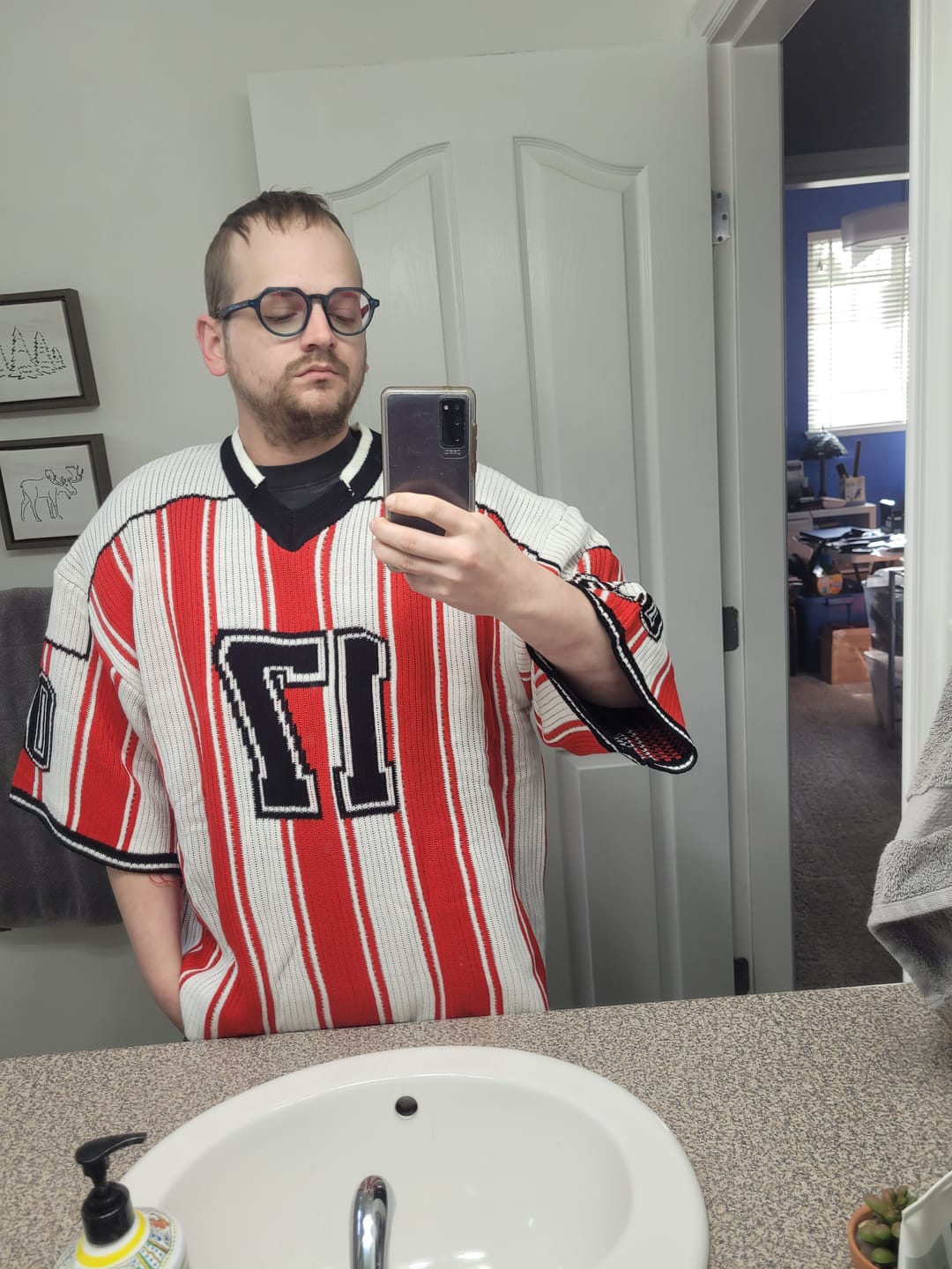 Customer photo review of Aelfric Eden 17 Stripe Football Knit