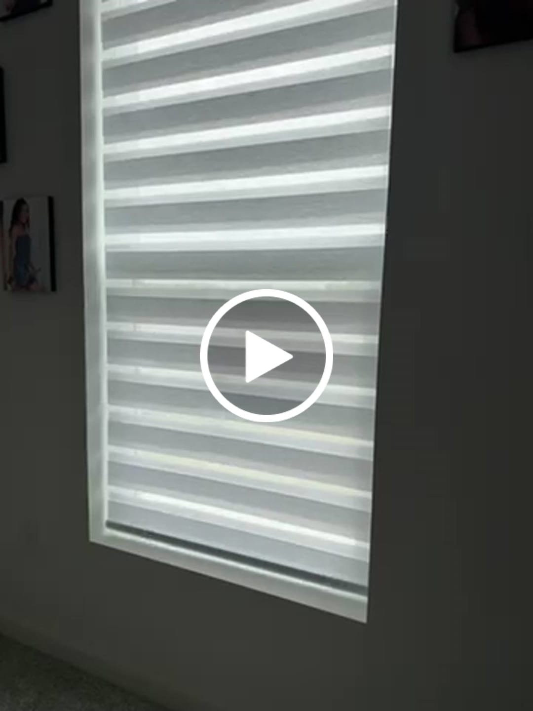 Customer video review of SmartWings Motorized Zebra Shades 60% Blackout Translucent 75mm Eloise