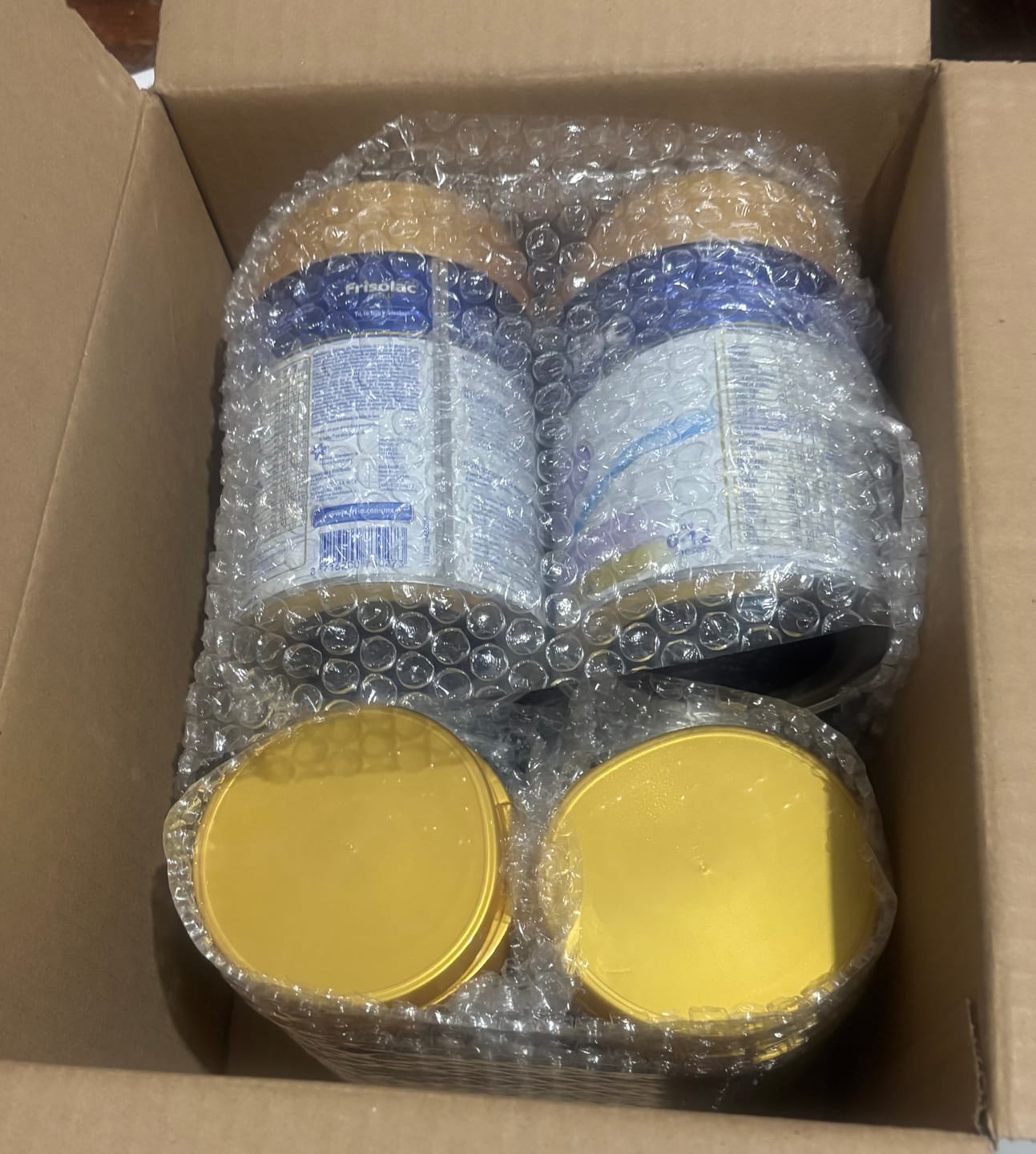Customer photo review of Frisolac Gold Pep A C (0 A 12 Meses) Pack Con 800 Gr
