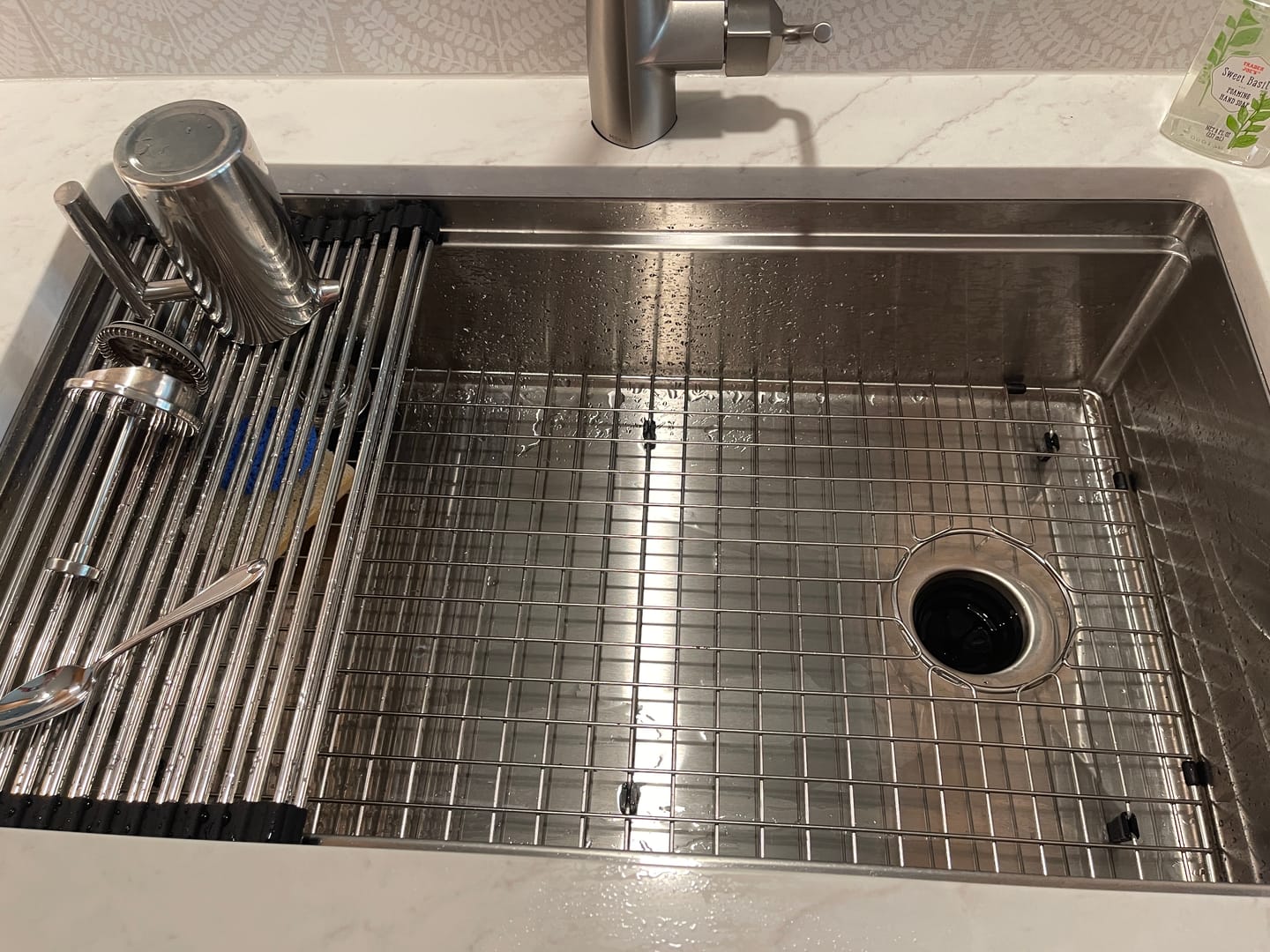 Customer photo review of 31" Undermount Workstation Sink – 16 Gauge Stainless Steel Single Bowl – 8" Deep – Reversible – Seamless Drain (5LS31C-8)
