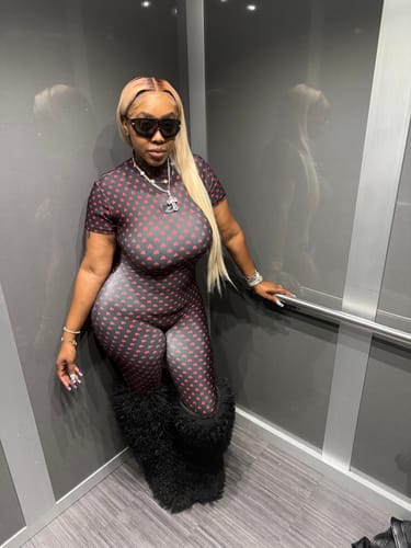 Customer photo review of Be Mine Jumpsuit