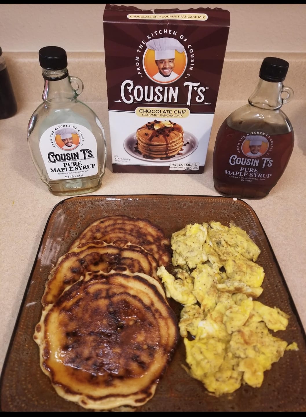 Customer photo review of Cousin T's Signature Blend Medium Roast Coffee