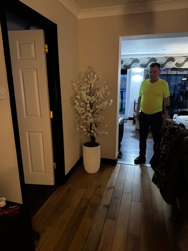 Customer photo review of Tall Iron Pot - White