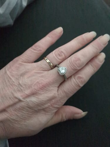 Customer photo review of Forever In My Heart Urn Ring