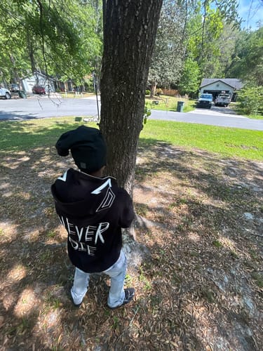 Customer photo review of Double Hood Full Zip - Black