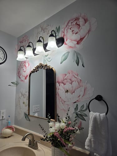 Customer photo review of Peony Wallstickers