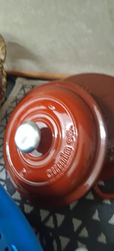 Customer photo review of No. 8 Enamel Coated Dutch Oven