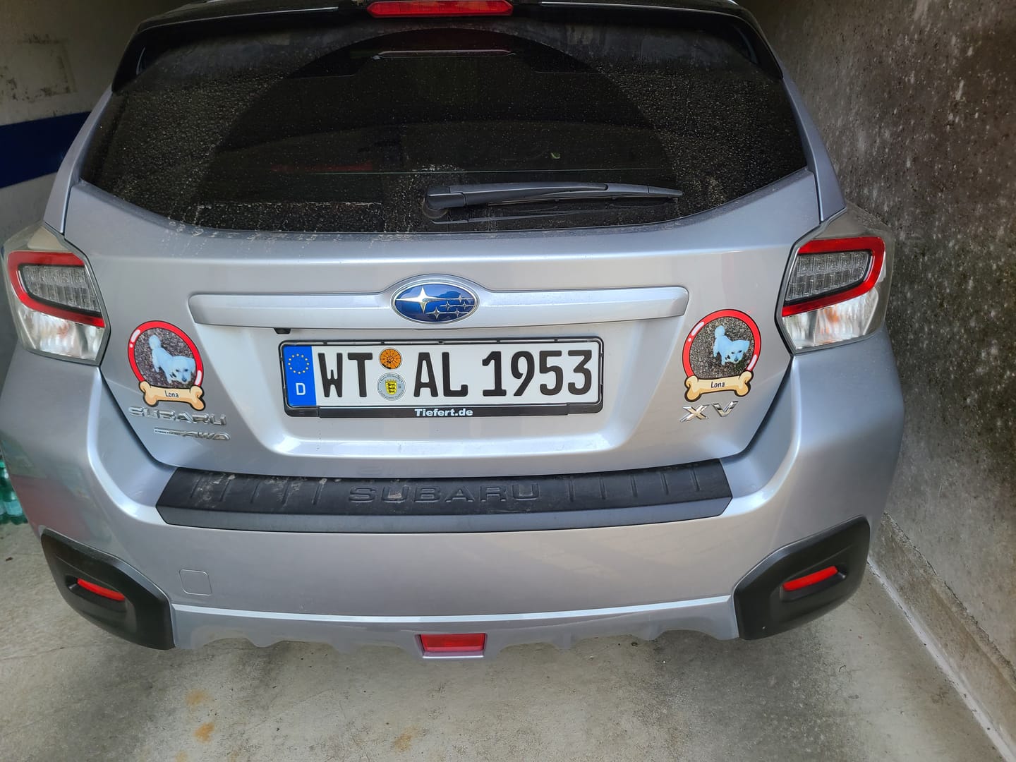Customer photo review of Tier an Board - Individueller Autoaufkleber
