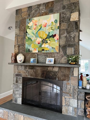 Customer photo review of Flower Canvas Art #FL113